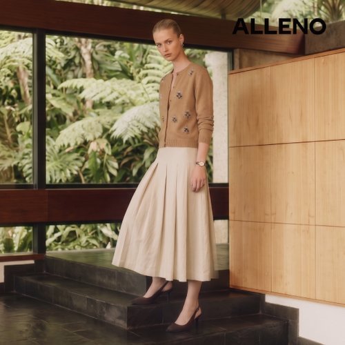 [알렌오] [ALLENO] 26FW 울블렌디드 비즈 가디건 2