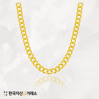 [한국자산금거래소]KAGE 24K남녀공용볼륨 커브 목걸이