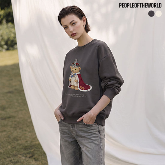 피플오브더월드xGB 26FW 크리스탈 아트워크 스웨트셔츠 1종