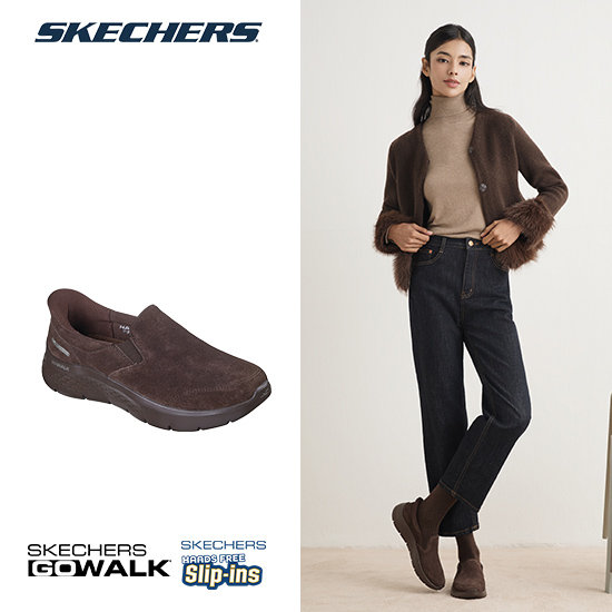 스케쳐스 26FW 최신상 여성용 소가죽 고워크 슬립인스 로퍼 3
