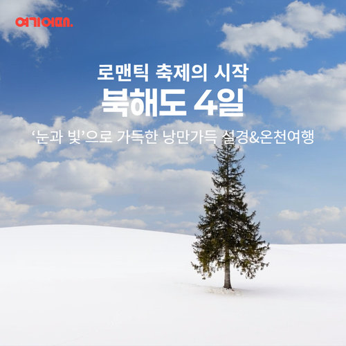 NO팁/NO옵션 여기어때 프리미엄 북해도 4일
