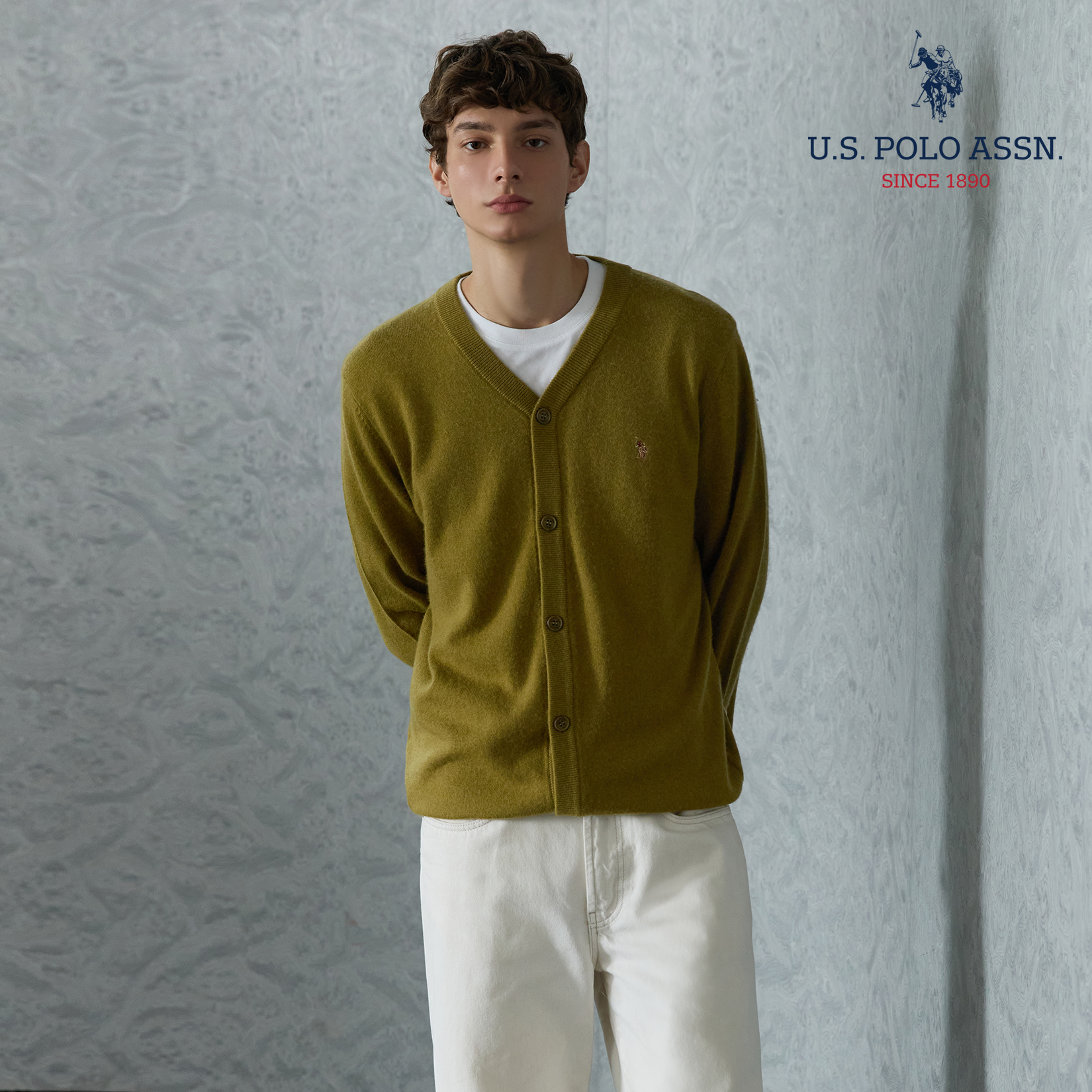 [미리주문 10%][U.S POLO ASSN.] 26FW 헤리티지 울100 가디건 1종 남성 2