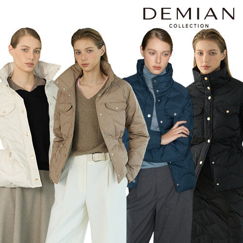 [데미안(DEMIAN)] 26FW 컨투어 웨이브 퀼팅 덕다운 재킷 1종