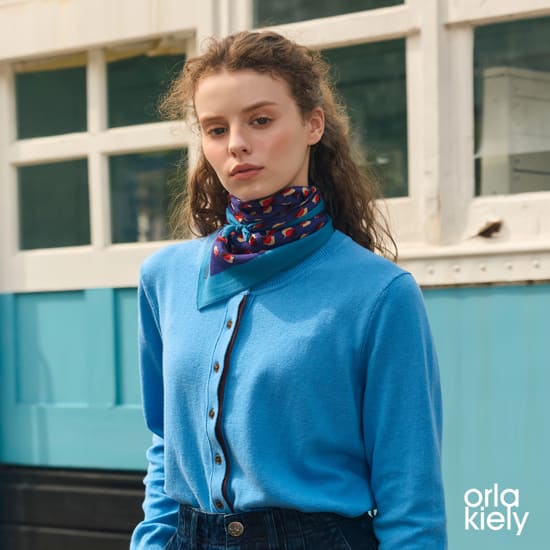 올라카일리 26FW 160수 울100 패턴스카프2종
