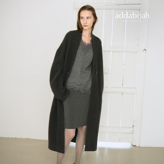 [미리주문 10%] 26FW 폭스 블렌디드 코쿤핏 맥시 코트 3