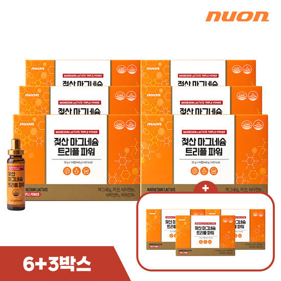 뉴온 젖산 마그네슘 트리플 파워 6+3박스