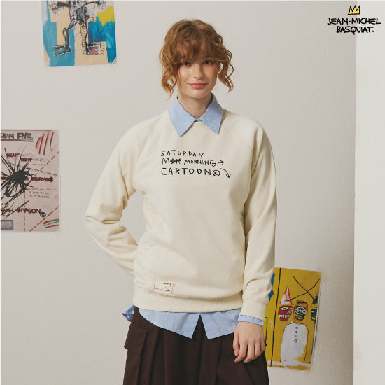 바스키아 26FW 최신상 여성 융기모 스웻셔츠 2종SET (라운드1종+후드집업1종) 3