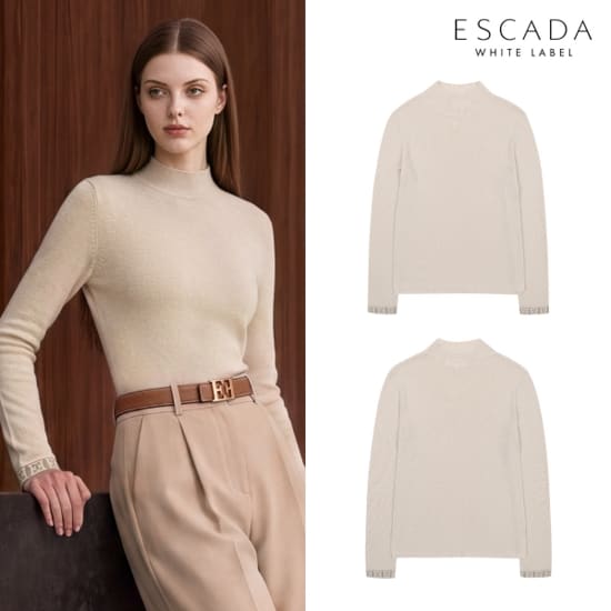 [ESCADA] 에스까다 26FW 울실크블렌딩 시어 니트 3