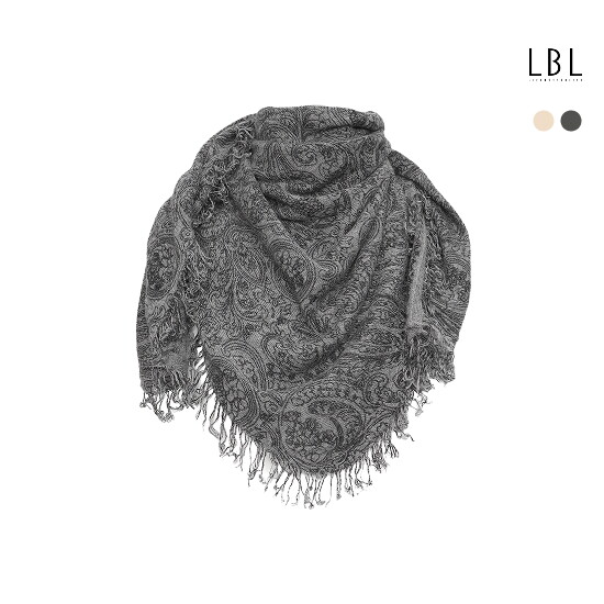 [LBL X 로라애슐리] 26FW 캐시미어100 로라 뜨왈 머플러 2