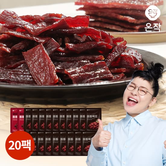 [방송에서만 2봉더] 온작 통통육포 30g x 18봉 + 매콩통통육포 30g x 2봉 (총 20봉) 2