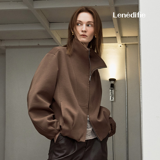 26F/W 캐시블렌드 더블져지 집업 블루종 1종