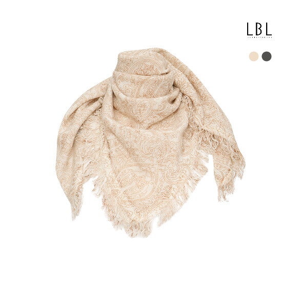[LBL X 로라애슐리] 26FW 캐시미어100 로라 뜨왈 머플러 3