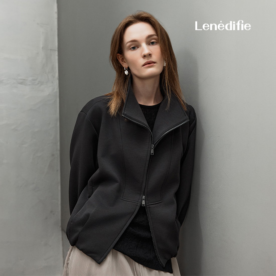 26F/W 캐시블렌드 더블져지 집업 블루종 1종 2