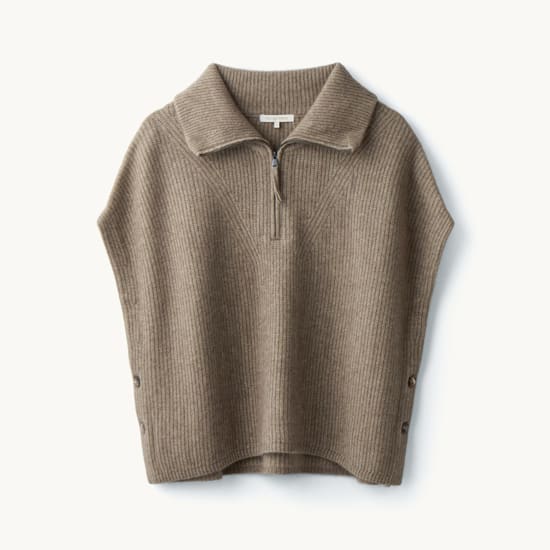 누캐시미어 26FW 라쿤울블렌드 하프집업 베스트 4