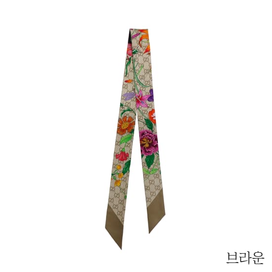 구찌 GG패턴 플라워 실크 스카프(8747763)