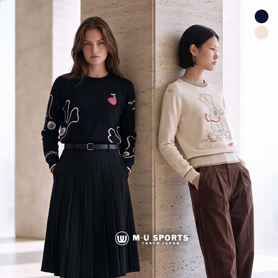 ○ 엠유스포츠 26FW 여성 니트 풀오버 2종 2