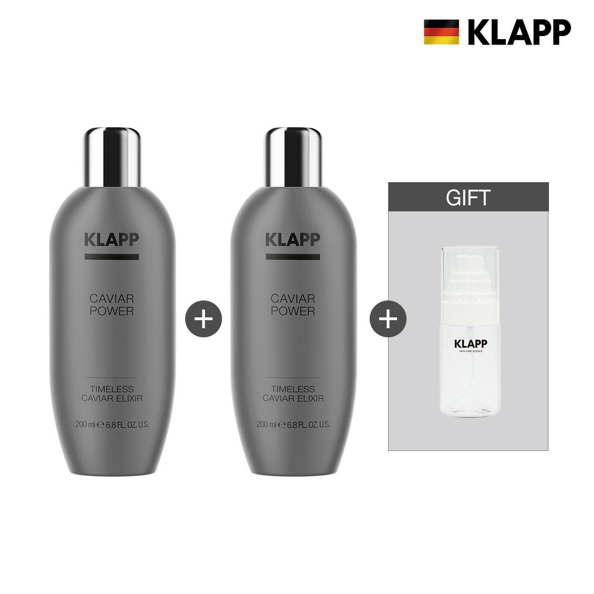 [카드 5%할인][정상가 246,000원]클랍 캐비어 파워 타임리스 캐비어 엘릭시어1+1 (증정 미스트 스프레이) (EXP 27.12)