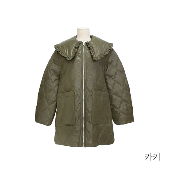 가니 샤이니 퀼팅 미디재킷(W0170/W0171)