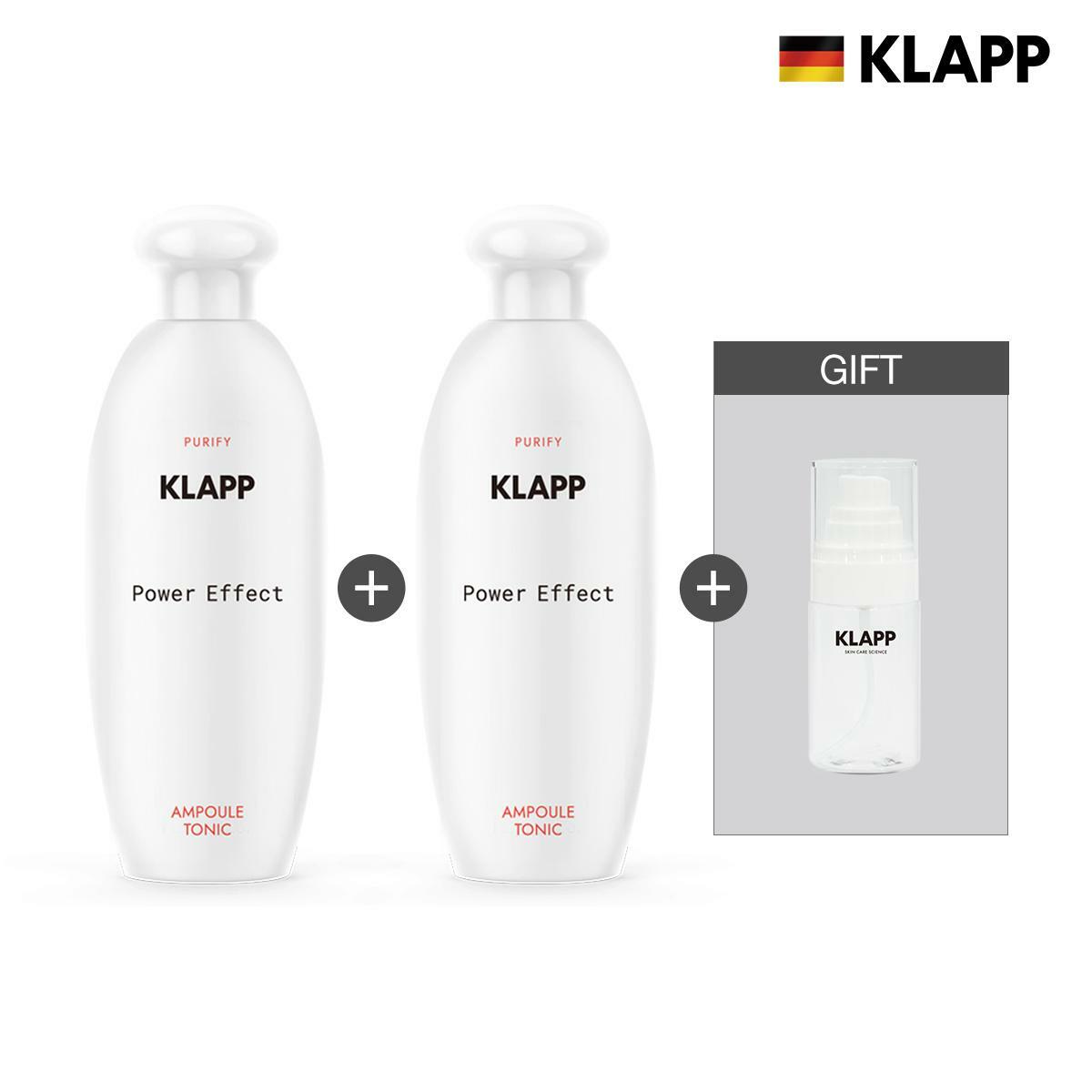 [카드 5%할인][정상가 118,000원]클랍 파워 이펙트 앰플 토닉1+1(증정 미스트 스프레이) (EXP 27.12)