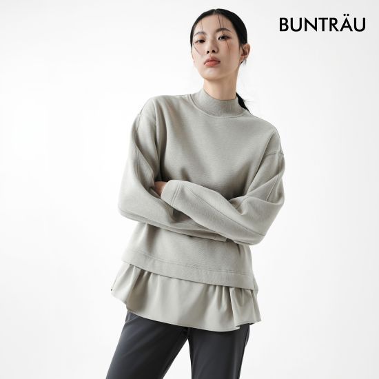 분트로이 26FW 레이어드 기모 져지풀오버