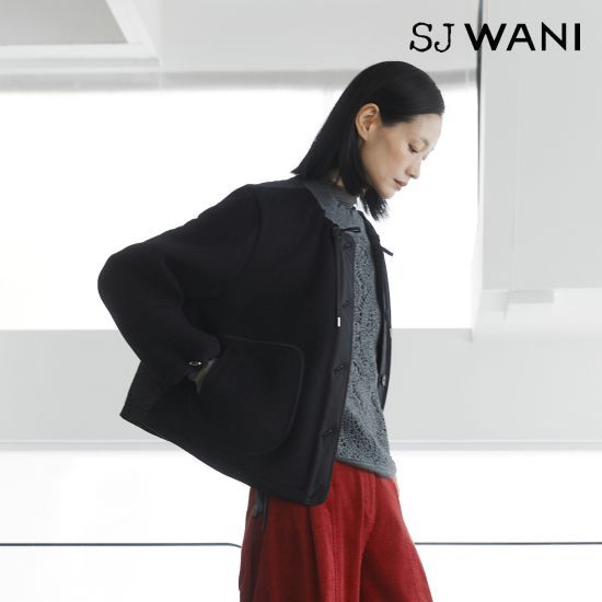 SJ와니 26FW 울실크 퀼팅 블루종 코트 1종 3