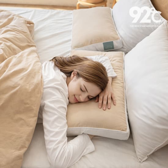 [방송에서만8종세트] 92도씨 목 편한 양모 경추베개 4