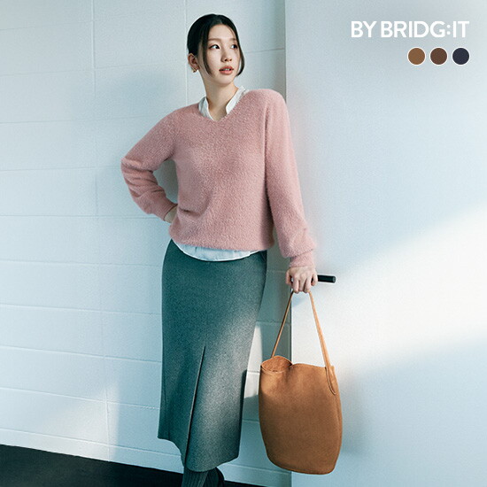 ◎ 26FW FAUX 스웨이드 가방 2종(가방 + 파우치 SET)