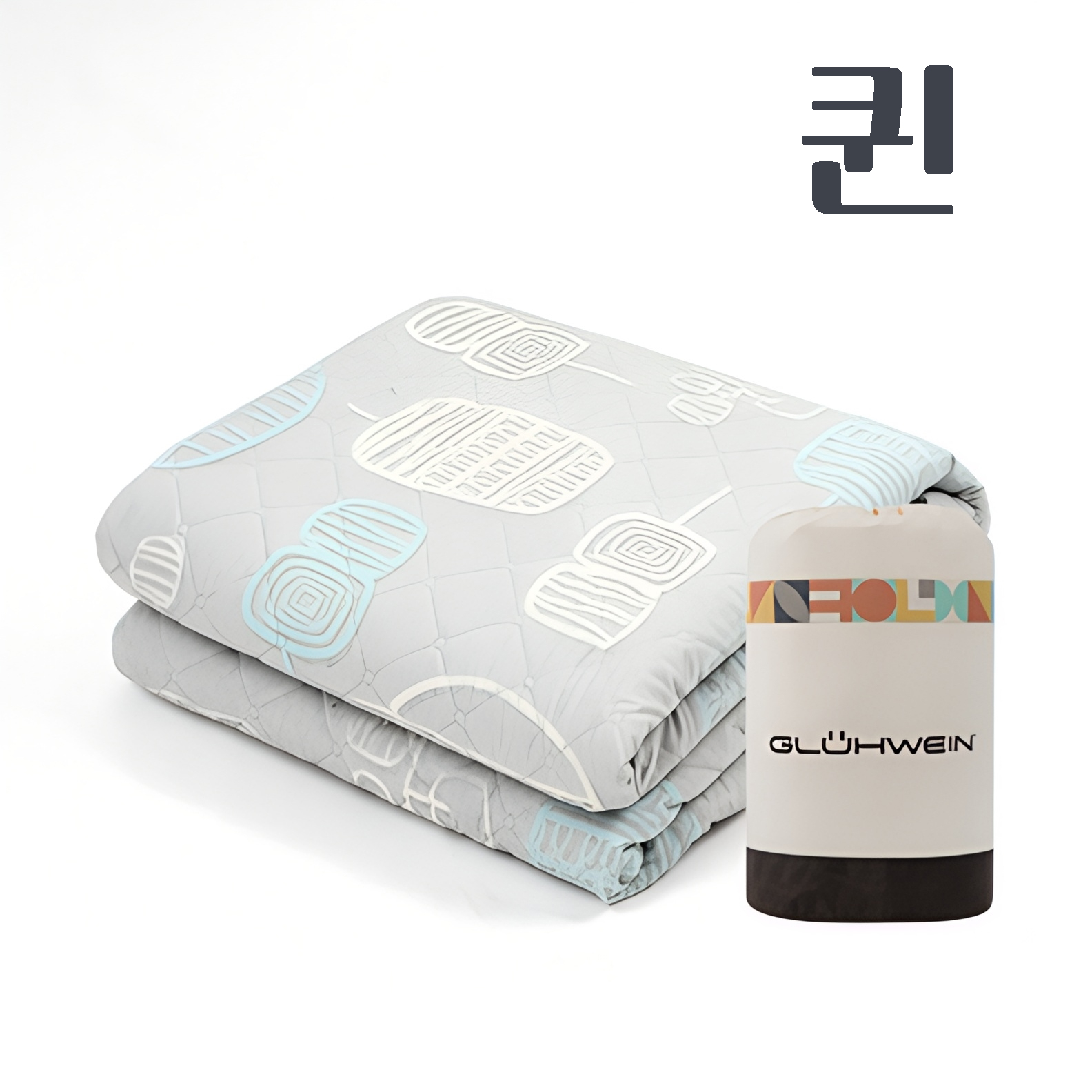 [매트+가방] 퀸 사이즈 분리난방 전자파안심 타이머 물세탁 전기요 전기매트 GKS-104 퀸