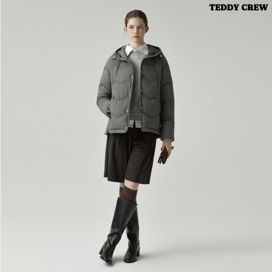 ■O TEDDY CREW  여성 장기모 라이트 패딩 1종 4