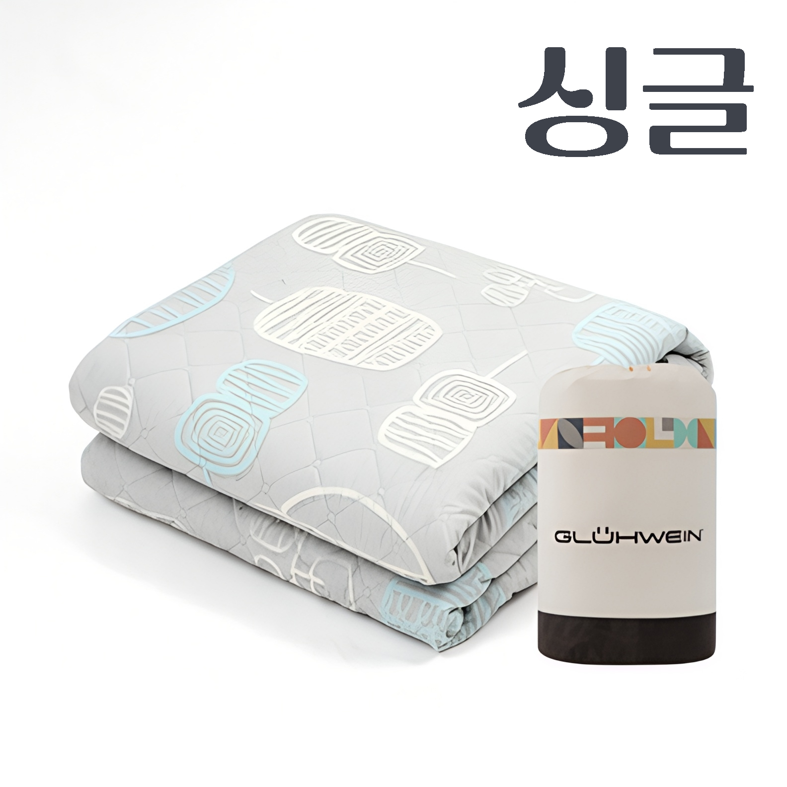 [매트+가방] 싱글 사이즈 전자파안심 타이머 물세탁 전기요 전기매트 GK-832 싱글