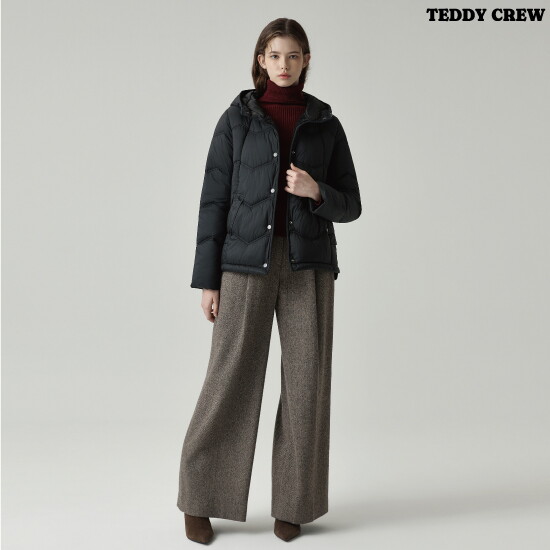 ■O TEDDY CREW  여성 장기모 라이트 패딩 1종 2