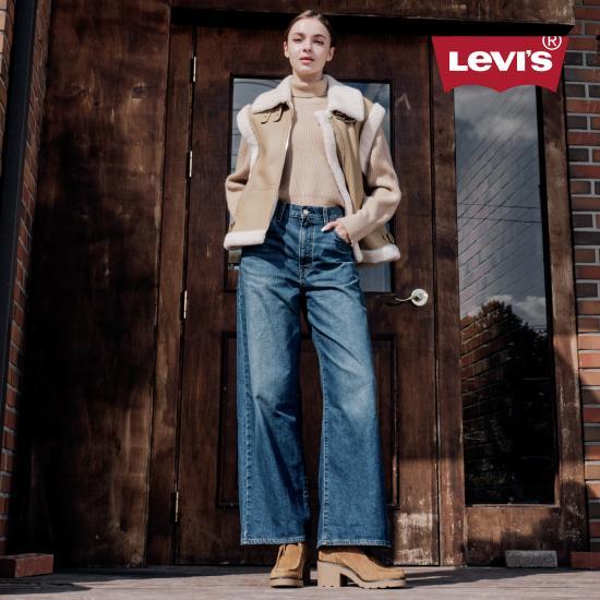 O LEVIS 26FW 여성 505 신치 배기 웜 진 2종 2