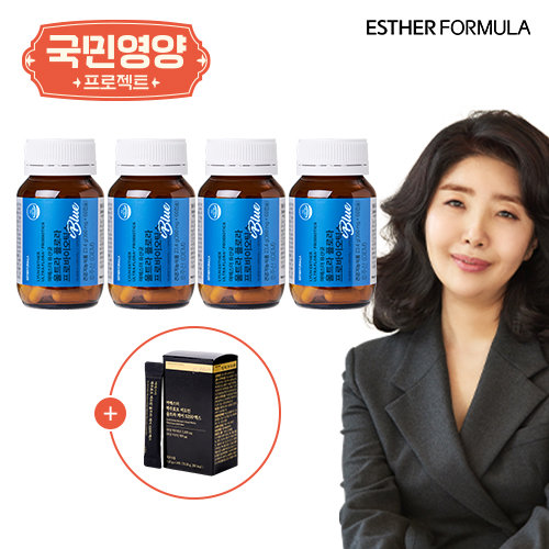 [국민영양] 여에스더 유산균 블루 8개월분(4병) + 맥주효모 1박스