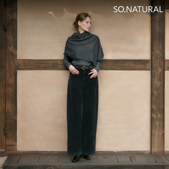 쏘내추럴 26FW 피그먼트 워시드 코듀로이 팬츠