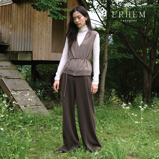 26F/W 캐시 블렌드 니팅 와이드 팬츠 1종 2