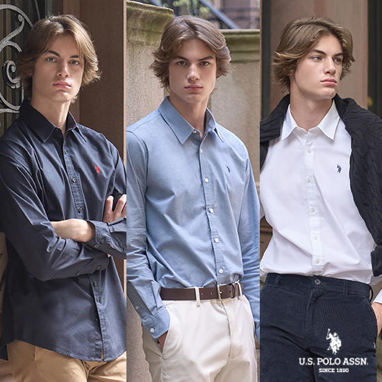 [cjmall] [US.POLO ASSN.]23FW 스트레치 옥스포드셔츠 남성 3종 12536370 | 홈쇼핑모아