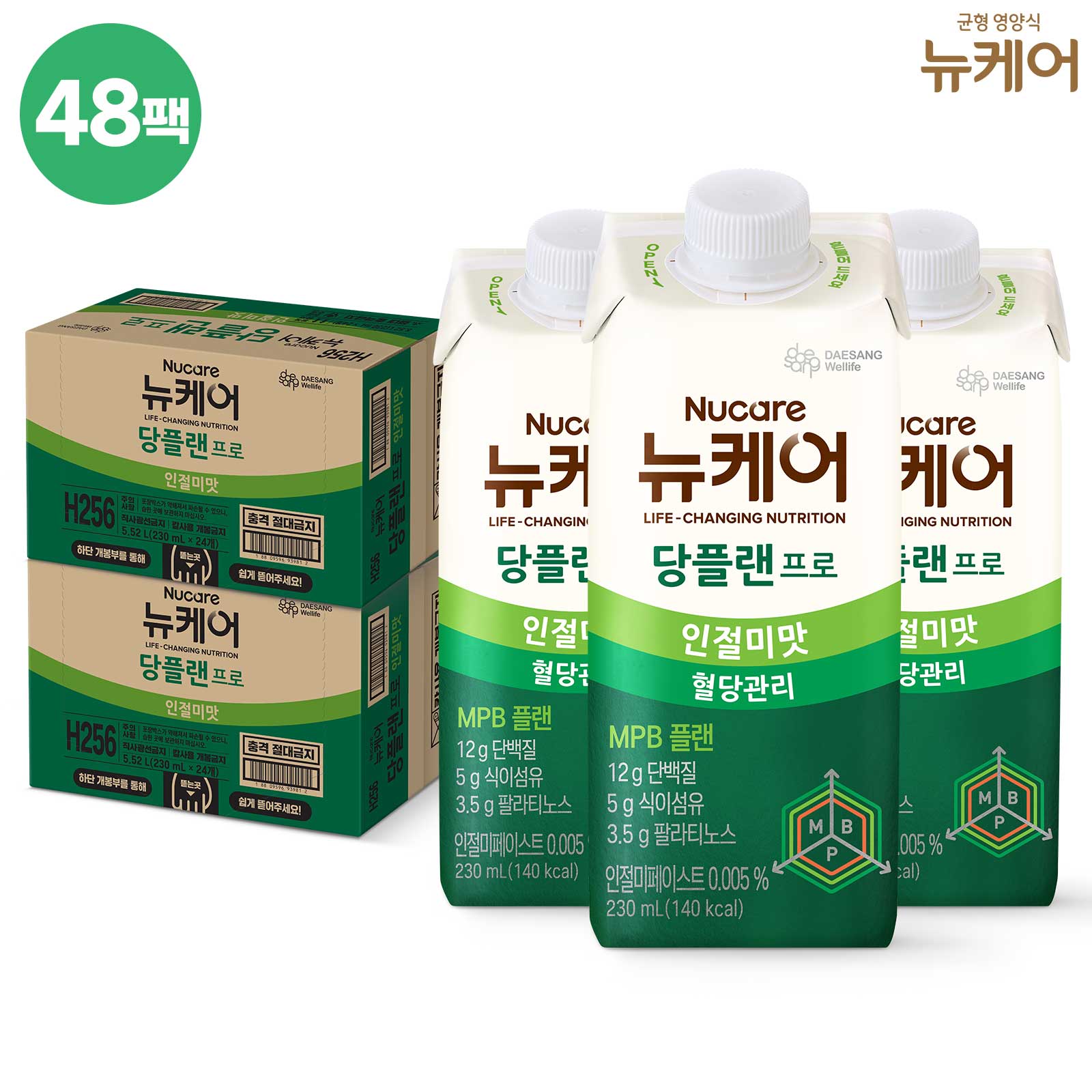 [대상]뉴케어 당플랜프로 인절미맛 48팩