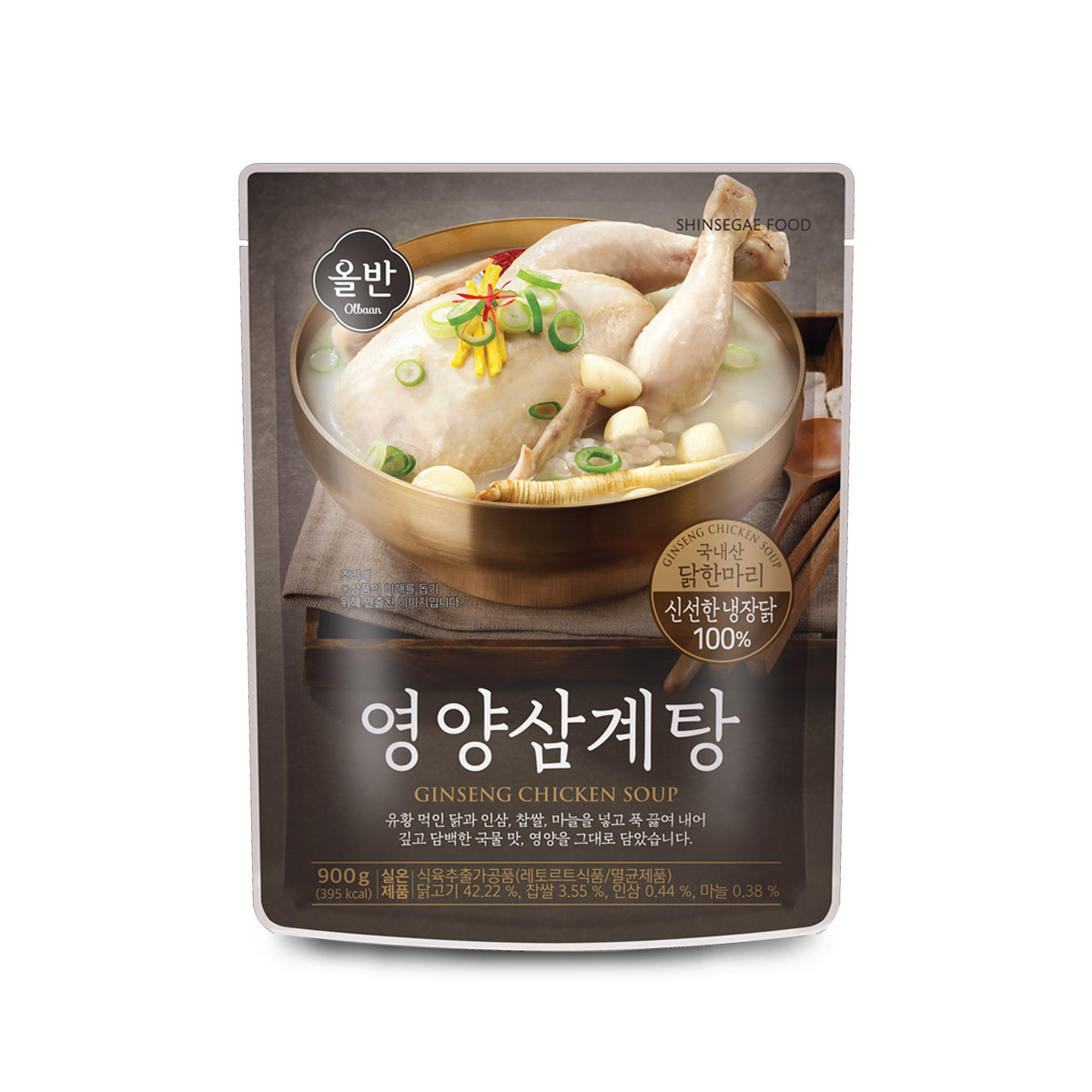올반 유황먹인 냉장닭 영양삼계탕 900g 4팩 2