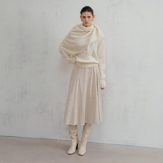[최초가 109,000원]25FW 피비 FAUX 스웨이드 스커트 2