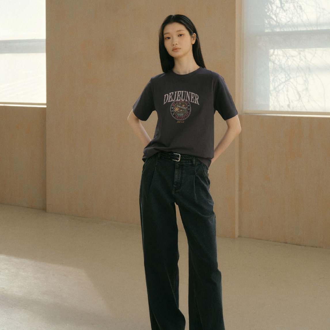 [최초가79,900원] 26SS 타임리스 원턱 와이드 데님 팬츠 2종 2