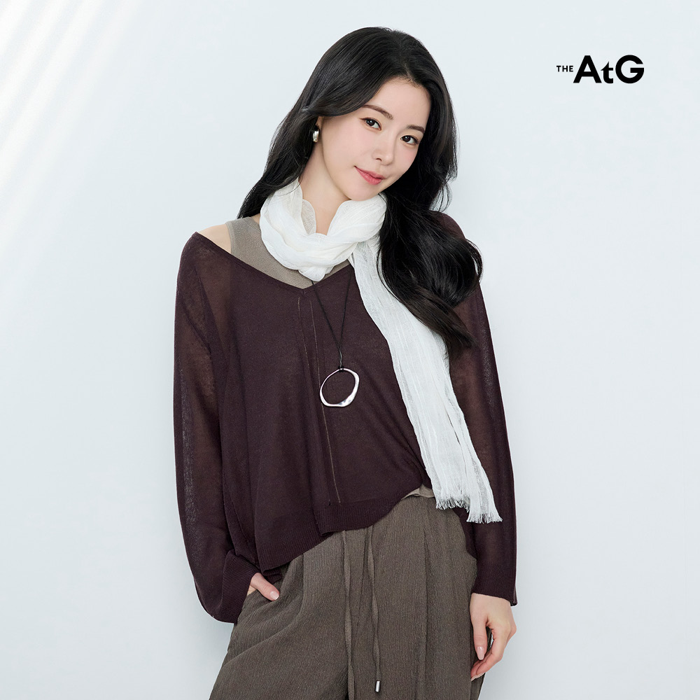 [최초가69,900원]26SS 프렌치린넨 혼방 스티치 머플러 2