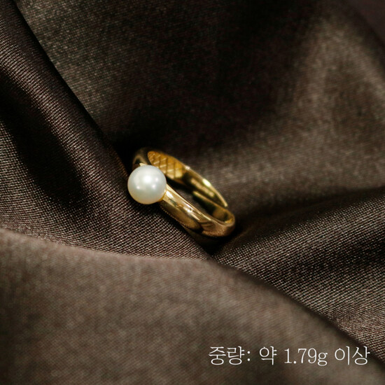 골든클레프 18K 리얼진주 반지 3