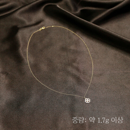 골든클레프 18K 플라워 글로우 목걸이 3