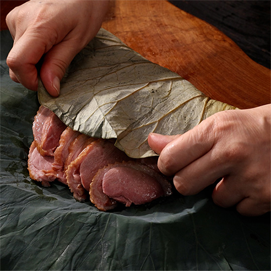 배나무골 무항생제 연잎 훈제오리 슬라이스 400g x 5팩 3