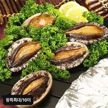 (방송에서만 4마리 더)완도활전복 왕특특대 16마리(미당 106~120g)