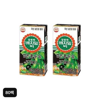 정식품 달콤한 베지밀 비 검은콩두유 80팩