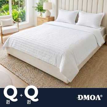 (더블구성)Q사이즈 드모아 시어서커 쿨베딩 1+1