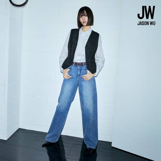 제이슨우 Rina 루즈 플레어 커브드 데님 [런칭 가격 69,900원]
