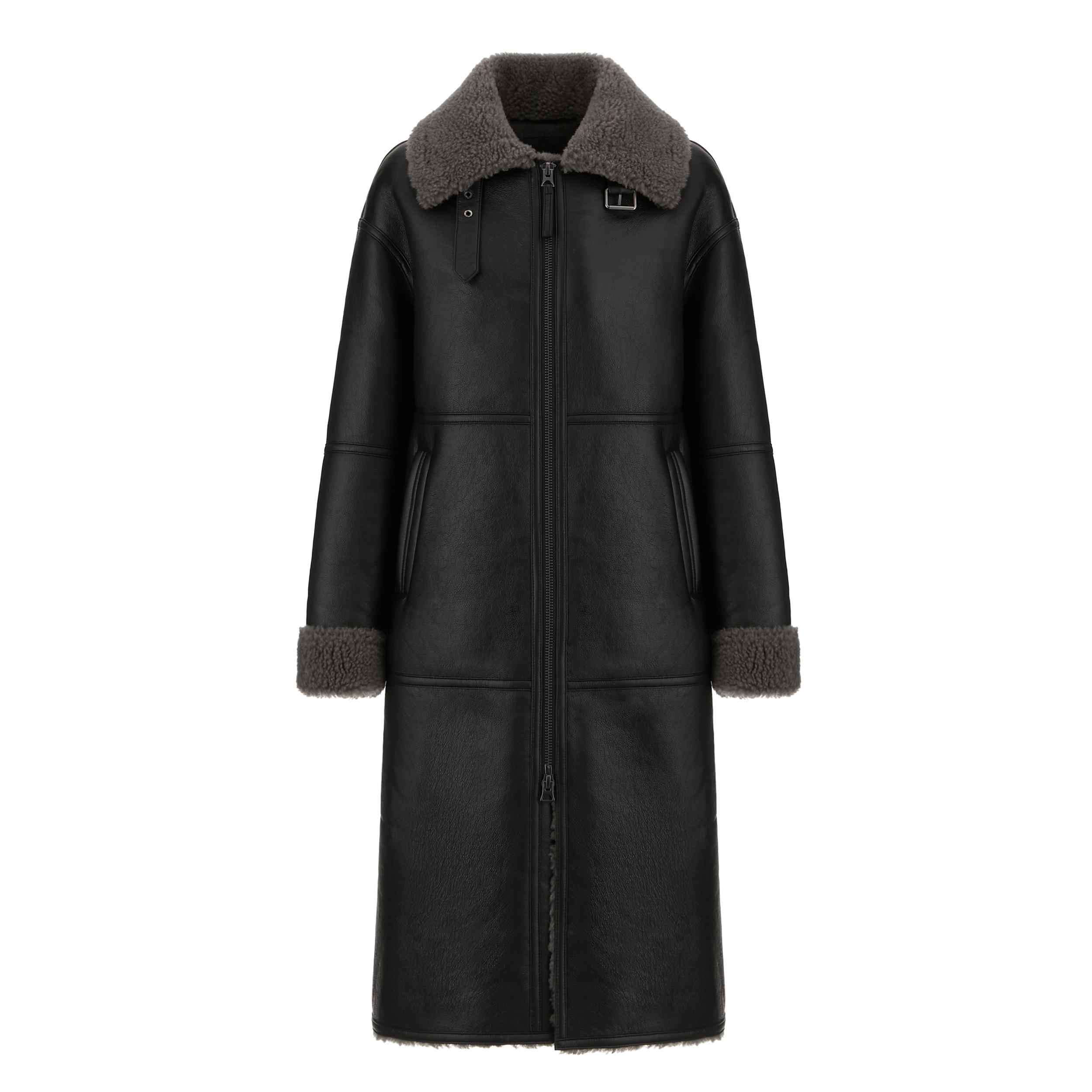 [최초가259,000원]25FW 호주산 양모 무스탕 롱코트 3