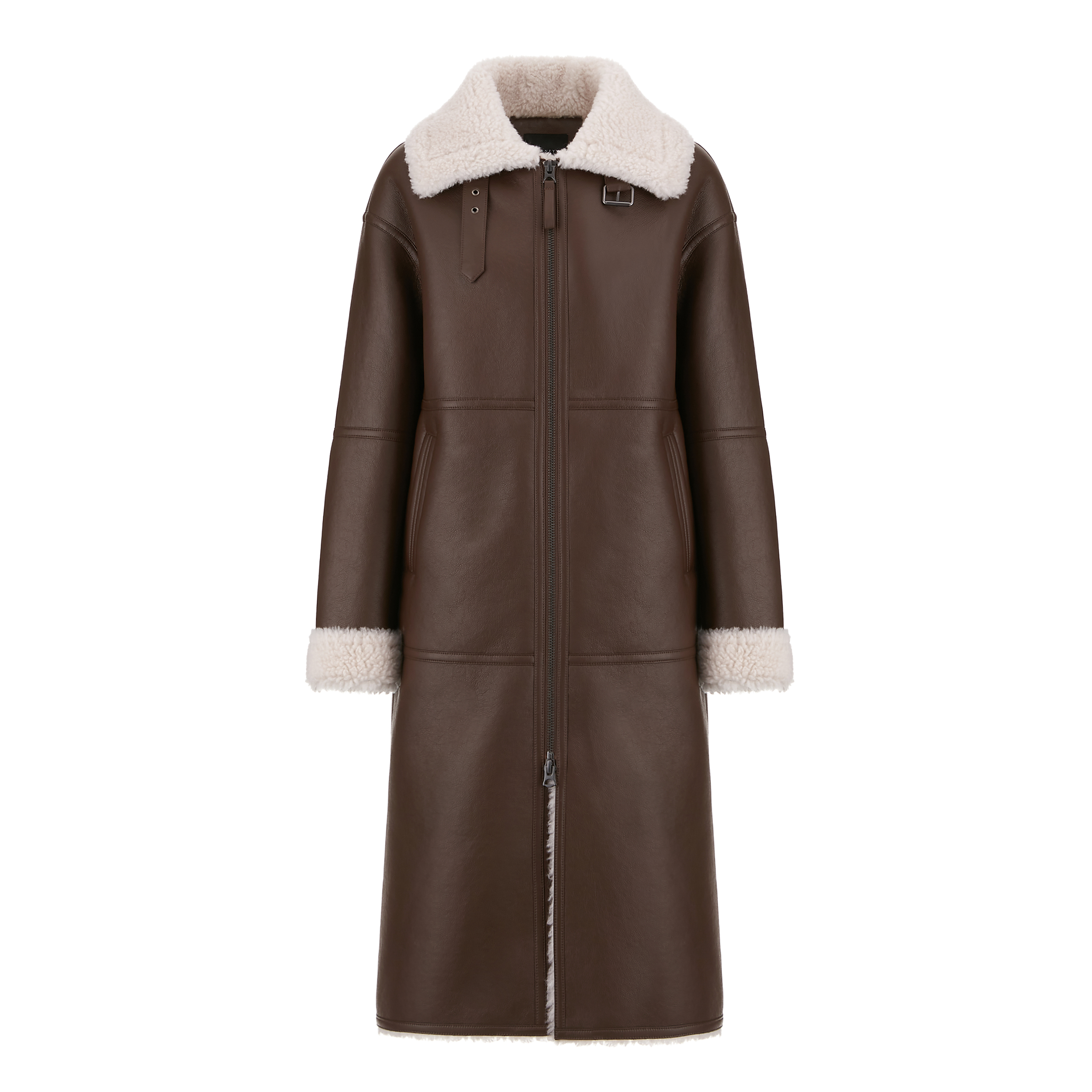 [최초가259,000원]25FW 호주산 양모 무스탕 롱코트 2